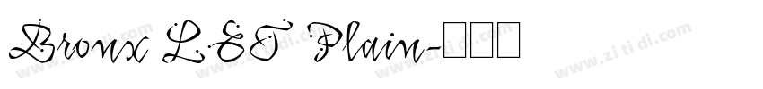 Bronx LET Plain字体转换